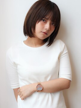 ヴィヴィ(VIVIE) 小顔顔まわりレイヤーカットショートボブウルフダークブラウン