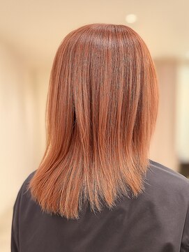 ロンロンシャ 都ホテル店(RONRONCHAT) 40代×イルミナピンクカラー×ミディアムレイヤー