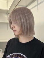 プロス(Pros) ピンクベージュ/ボブ/切りっぱなしボブ/ベージュカラー