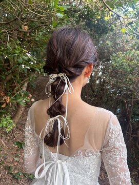 【mai】編みおろしリボンヘア/元町