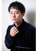 アクティブショート　前髪下ろしショート　ピンパーマ