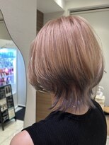 アッシュ 等々力店(Ash)&nbsp;エンドカラー/pink × dark gray