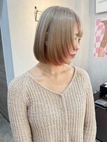 ナジック(749)&nbsp;ミルクティー×ピンクボブエンドカラー
