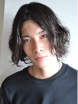 ヘアーサロン ラフリジー(Loufreasy) 男の色気漂う、クセ毛風ツーブロックニュアンスパーマスタイル