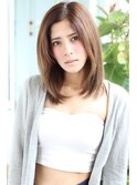 大人可愛い前髪長めナチュラルミディアム☆