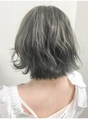 グレージュ外ハネ大人かわいいボブ★QUATRO★