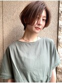 30、40代にオススメ☆イルミナカラー×前髪なしショート