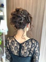 女性専用サロン シェリール 結婚式お呼ばれアップスタイル