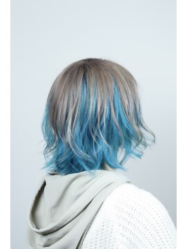 クリップ ジョイント ゴッド(CLIP JOINT GOD) オシャレアッシュ&インナーブルーカラー♪