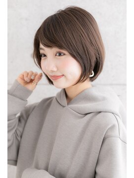ミック ヘアアンドビューティー 大山店(miq  Hair&Beauty) 好感度大！前下がりで輪郭矯正…小顔シンプルボブ