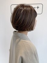 ナンバー(number+)&nbsp;20代30代40代小顔切りっぱなし大人ボブ艶ブラウン