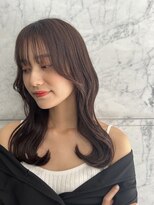 ロンド ストラーダ 心斎橋(Lond strada)&nbsp;韓国前髪顔周りロング×デザインカラー[心斎橋/髪質改善]