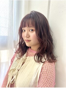 スクリバイタヒエ(SUKURI by tahie) #ふんわりカール #ピンクカラー