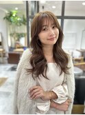 ロングレイヤー 小顔カット 2wayバング 韓国へア 髪質 改善
