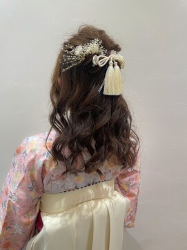エクリジユウガオカ(equri Jiyugaoka) 【自由が丘】卒業式袴×ゆるふわハーフアップ/30代40代50代