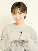 黒髪/グレーベージュ/レイヤーロング/前髪パーマ[新宿駅]
