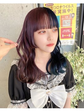 ガルボ ヘアー(garbo hair) ハイトーンデザインカラー10代20代