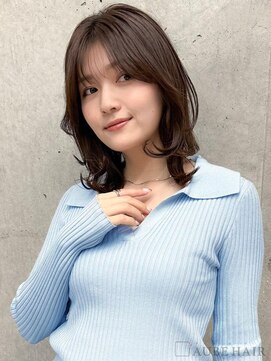 オーブ ヘアー デイジー 熊本東本町店(AUBE HAIR daisy) 20代・30代_小顔見せミディアムレイヤー