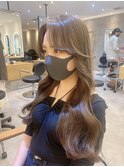 髪質改善＊ロングレイヤーグレーベージュ＊美髪【Zina船橋】