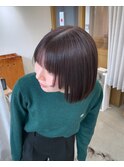 ぱつっとbob ラベンダーブラウン