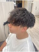 スパイラル 刈り上げ ツーブロック マッシュ