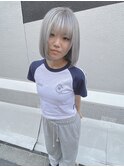 タッセルボブ×シルバーグレー