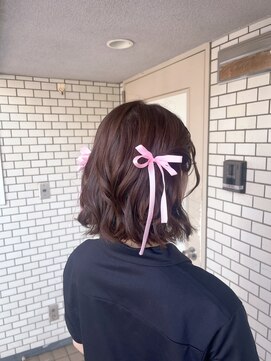 フェリーチェ(Felice) ボブ　ハーフツイン　推し活ヘア　リボン