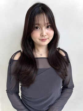 ザックラフィネ(ZACC raffine) レイヤーカット/ナチュラルブラウン/縮毛矯正/前髪カット