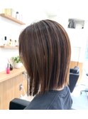 前下がりショート 【京都美容室/山科美容室/ショート/秋カラー】