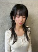 ★黒髪/クラゲヘアー/オリーブグレー/小顔/ココアベージュ/渋谷