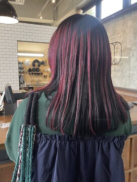 #アンブレラカラー#暖色カラー#ピンクバイオレット#ラベンダー