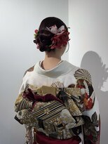 ビューズ(VIEWS)&nbsp;卒業式ヘアセットリボンヘアアレンジ着物ヘアセット
