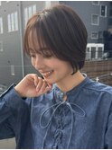 くびれマッシュショート　白髪ぼかし　大和八木