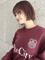 フリー(Free) 30代40代50代大人似合わせハッシュカットグレージュカラーツヤ髪