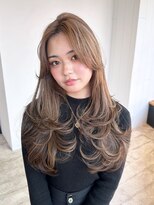 アルバム 銀座(ALBUM GINZA) 顔周りレイヤーロングおくれ毛フェイスフレーミング_F20696