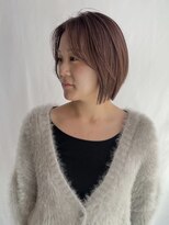 クレーデヘアーズ 相田店(Crede hair's) #まろやかピンクブラウン×シアー感ボブ