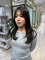アンドリルム 梅田(&Lillme)&nbsp;髪質改善/縮毛矯正/梅田/ミディアムレイヤー/レイヤーカット