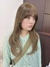 【カット無しでカラーしたい♪】透明感カラー+質感アップTR→¥8800