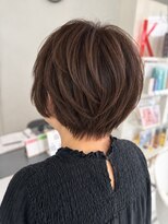 アトリーチェ 六科店(ATTRICE) 大人の丸みショートボブ×モカブラウン