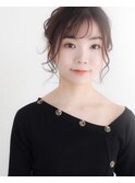 【上品なルーズヘアセット】うぶバング