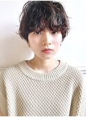 【December】小顔 マッシュショート くせ毛 パーマ♪