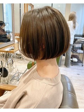 ラボヌールヘアーノーブル 新越谷店(La Bonheur hair noble) 【noble高橋】再現性重視の大人ボブ/テラコッタ【新越谷美容室】