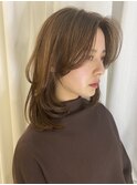 20代30代40代ミルクティベージュオルチャンヘアハイトーン