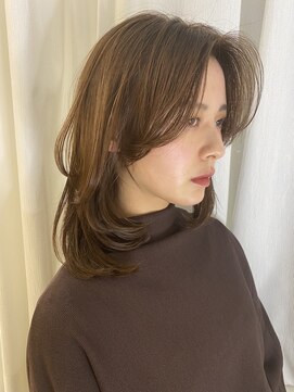 アンス 大阪梅田(ANs.) 20代30代40代ミルクティベージュオルチャンヘアハイトーン