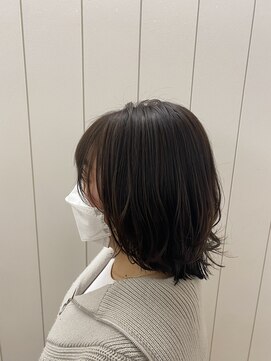 アドラーブル 万代店 (adorable) 【大人ナチュラル】くびれレイヤー×ハイライトカラー20代30代