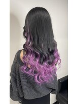 ヘアーデザイン ジェルム(Hair Design germe) エクステでパープルグラデーション　--RINA--