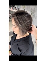 アポロ 横浜駅店(apollo)&nbsp;ハイライトバレイヤージュダブルカラーミルクティーベージュ