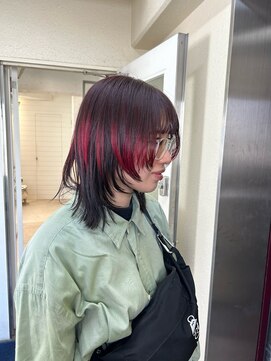 メロウマン(mellowman) [立川/mellowman]デザインカラー/レッド×ブラック