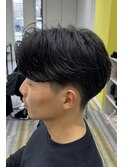 センターパート×ニュアンスパーマ
