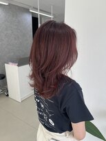 メリア(meria)&nbsp;ピンクカラー/レイヤーカット/ピンクヘアー/秋色/透明感カラー
